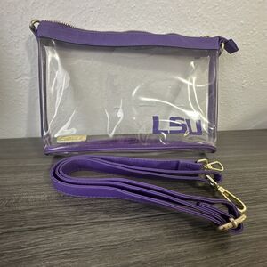 LSU Louisiana State University Clear Game Day Purse 11x7 Inch Bag Capri Designs